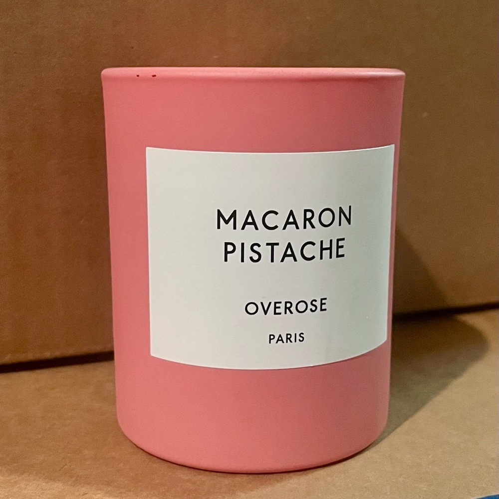 Overose Macaron Pistache Candle lightly used